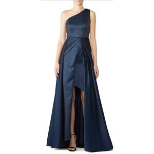 Monique Lhuillier Navy Odyssey Gown 6